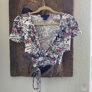 Cross cross halter top. Size medium